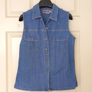 Bill Blass Women's Demin vest.